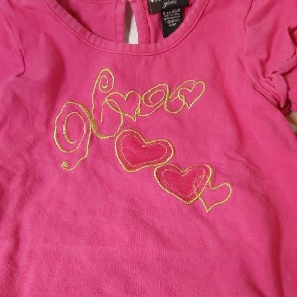 XOXO Vibrant Pink Long Sleeve Tee for Kids - Picture 3 of 4